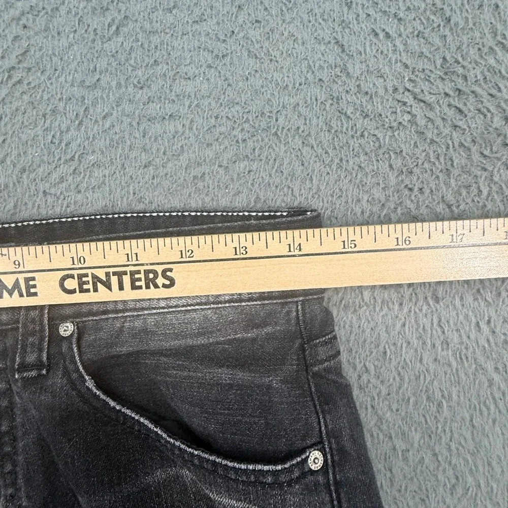 Armani Exchange Jeans Mens 28 Black‎ Straight Leg Faded Denim 6YZJ16 Z2CRZ